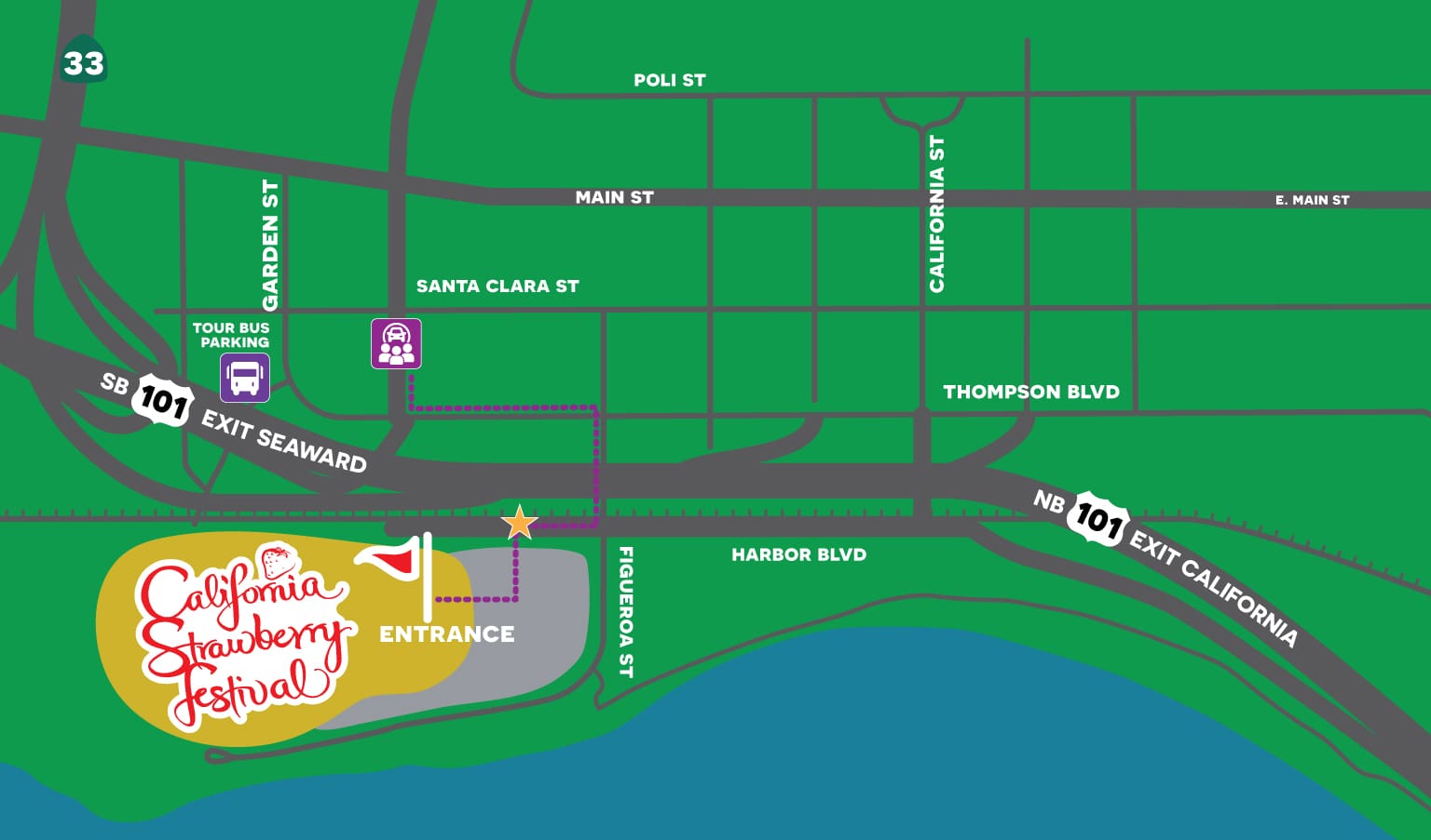 map rideshare routes